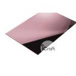 Ακρυλικό Φύλλο Χυτό 3mm Ροζ Χρυσό καθρέπτης 68x50cm - 1