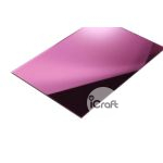Ακρυλικό Φύλλο Χυτό 3mm Ροζ καθρέπτης 68x50cm - 1