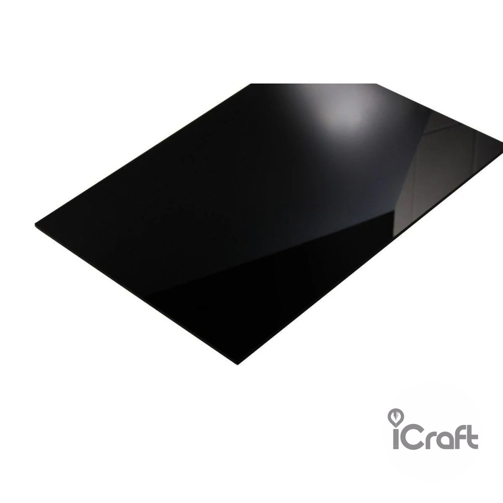 Ακρυλικό Φύλλο Χυτό 3mm Μαύρο 68x50cm - 1